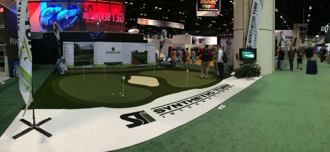 The STI Booth at the 2014 PGA Merchandise Show.