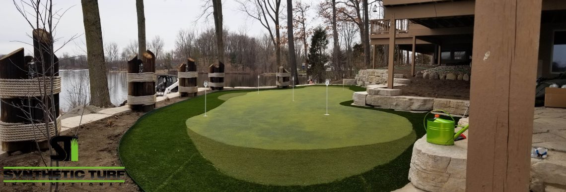 Finished Putting Green Turf Installation in Michigan